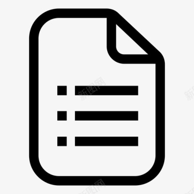 文件项目符号列表纸张图标图标