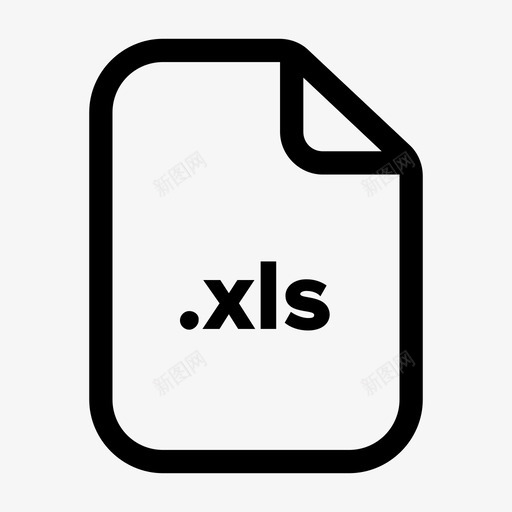 xls文件文档扩展名图标svg_新图网 https://ixintu.com xls文件 扩展名 文件 文档 格式