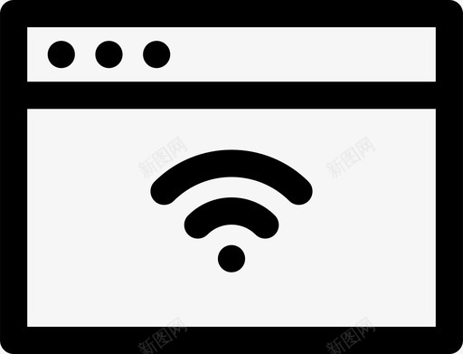 浏览器连接计算机互联网图标svg_新图网 https://ixintu.com wifi 互联网 信号 在线 屏幕第2部分 浏览器连接 计算机