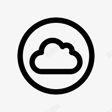 云天气圆圈图标图标