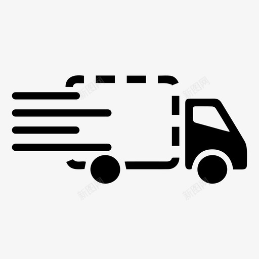 重型载货卡车图标svg_新图网 https://ixintu.com 重型载货卡车