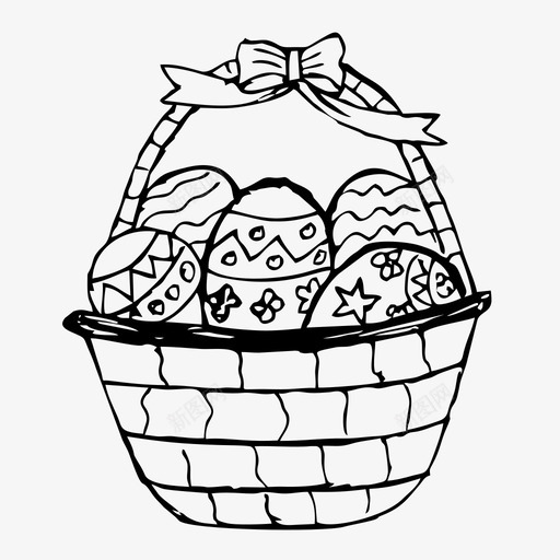 复活节篮子带蛋篮子复活节彩蛋图标svg_新图网 https://ixintu.com 复活节彩蛋 复活节篮子 带蛋篮子 我父母的收藏