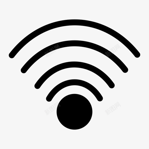 wificonnectconnection图标svg_新图网 https://ixintu.com connect connection internet wifi wifi连接