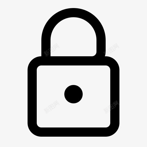 锁登录密码图标svg_新图网 https://ixintu.com Yuminky安全帐户报警20基本 保护 安全 密码 登录 锁
