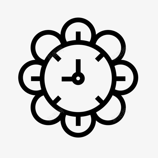 时钟时间计时器图标svg_新图网 https://ixintu.com 手表 挂钟 时钟 时间 计时器
