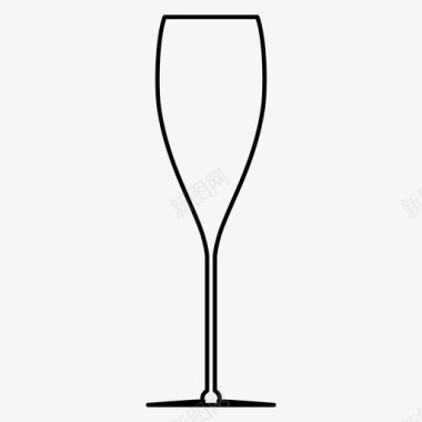 酒杯香槟汽酒图标图标