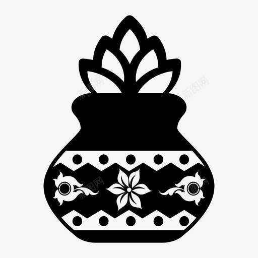 卡拉什印度教圣洁图标svg_新图网 https://ixintu.com 卡拉什 印度婚礼 印度教 圣洁 婚礼 马拉地