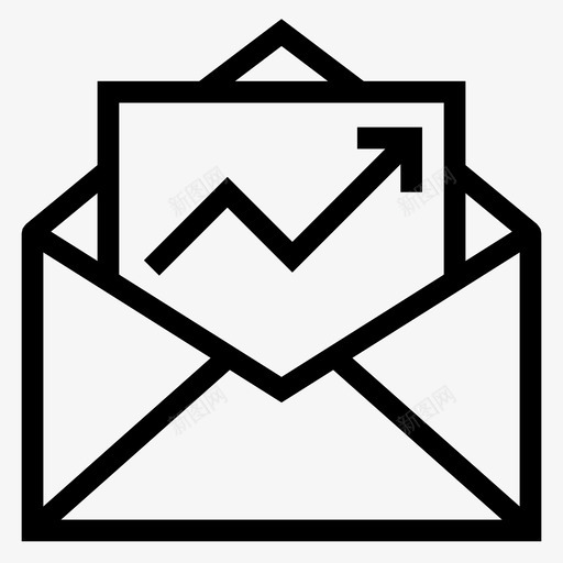 电子邮件排名分析信封图标svg_新图网 https://ixintu.com 信件 信封 分析 开放邮件 搜索引擎优化营销线图标 电子邮件排名