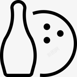 保龄球运动图标保龄球球运动图标高清图片
