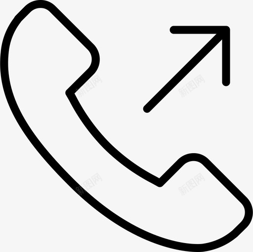 呼叫传出电话图标svg_新图网 https://ixintu.com 传出 呼叫 用户界面 电话