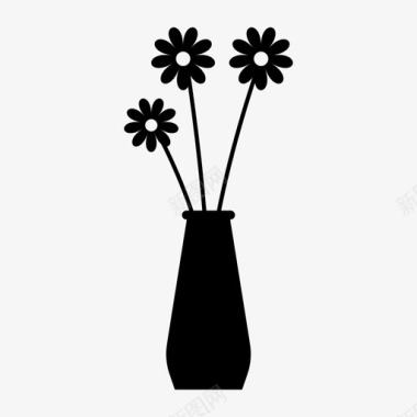 花瓶花园花盆图标图标