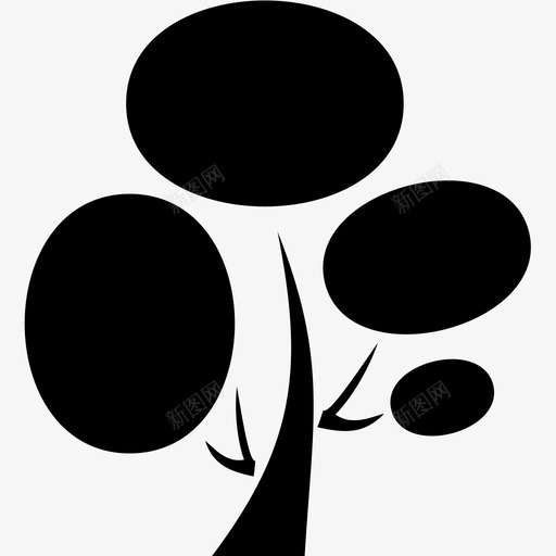 树自然树干图标svg_新图网 https://ixintu.com 树 树干 自然