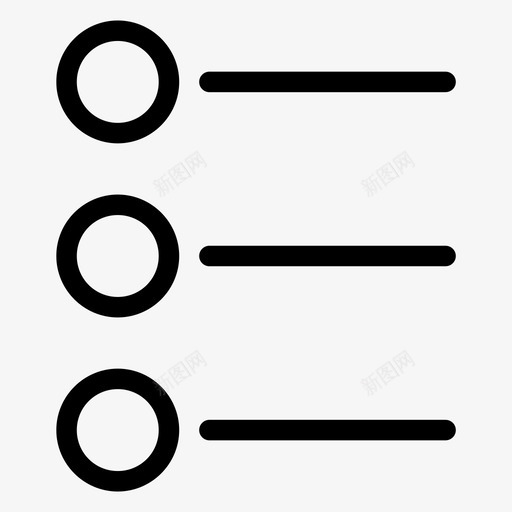 项目符号列表议程列表菜单图标svg_新图网 https://ixintu.com 中等 列表菜单 计划器 议程 项目符号列表