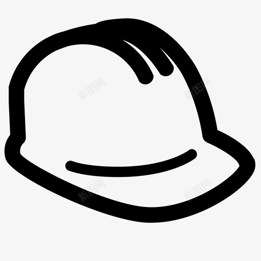头盔结构防护图标svg_新图网 https://ixintu.com 头盔 安全 杂项 结构 防护