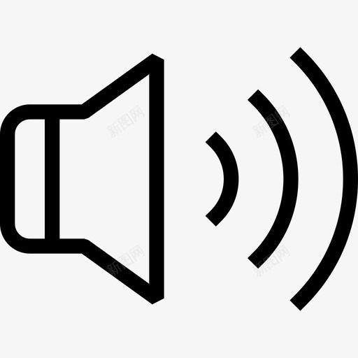 扬声器扬声器音量音量控制图标svg_新图网 https://ixintu.com sharpicons24px网格1px笔划 扬声器 扬声器音量 音量控制
