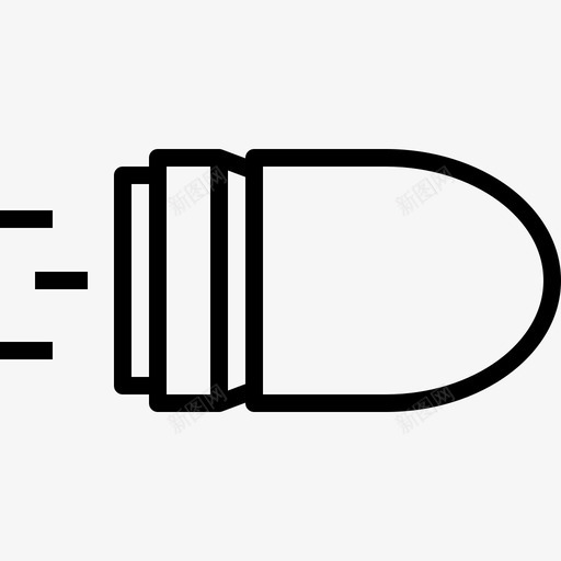 子弹弹药枪图标svg_新图网 https://ixintu.com 军队和战争 子弹 射击 弹药 战争 枪