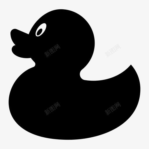 鸭动物浴鸭图标svg_新图网 https://ixintu.com 儿童 动物 杂类 橡胶鸭 浴鸭 玩具鸭 鸭