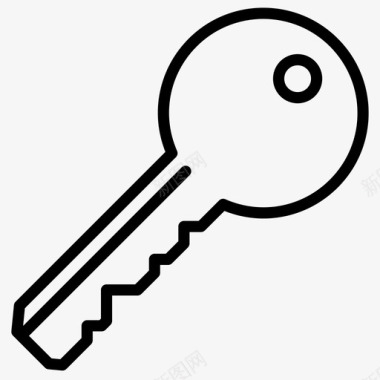 钥匙家锁图标图标