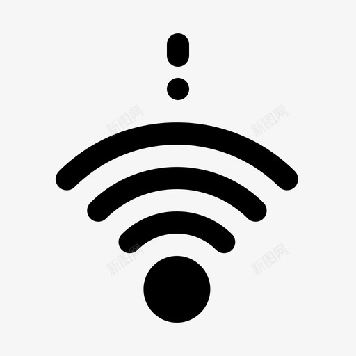 非接触式wifi其他图标svg_新图网 https://ixintu.com wifi 其他 非接触式