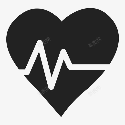 心脏心跳人体图标svg_新图网 https://ixintu.com 人体 心脏 心跳 脉搏