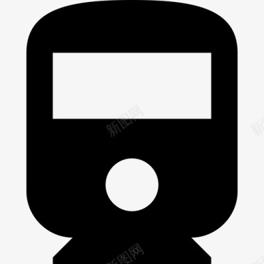 公共交通列车方向材料单色图标图标