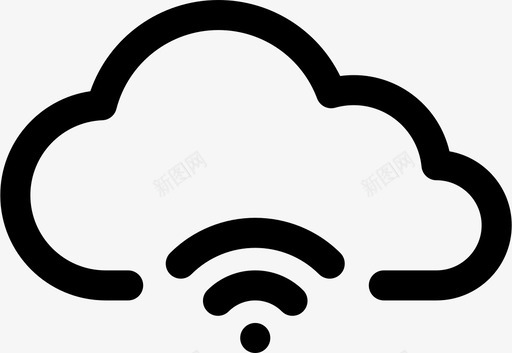 云存储计算连接图标图标