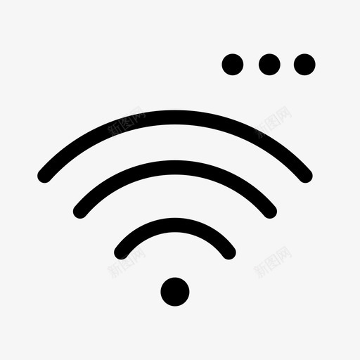 搜索wifi连接网络图标svg_新图网 https://ixintu.com 搜索wifi 最低限度概述 网络 网络状态 连接