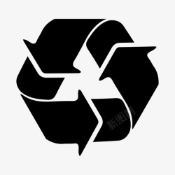 再回收回收再加工再利用图标高清图片