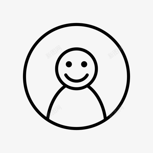 快乐的用户帐户情感图标svg_新图网 https://ixintu.com 帐户 快乐的用户 快乐的脸 情感