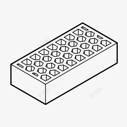 砖建筑陶瓷块图标svg_新图网 https://ixintu.com 墙 建筑 砖 陶瓷块