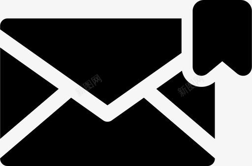 信封书签电子邮件图标图标