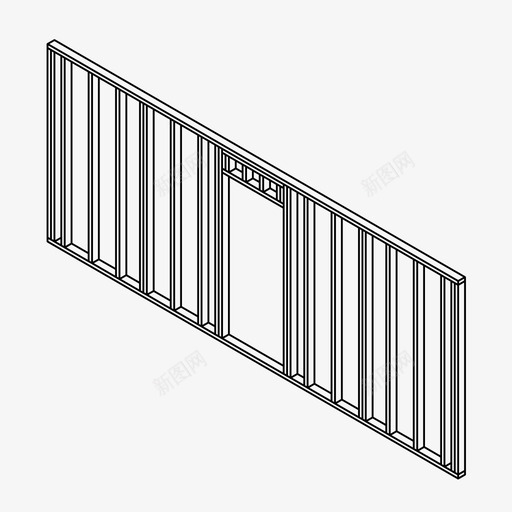 墙体结构建筑木工图标svg_新图网 https://ixintu.com 墙体组成 墙体结构 建筑 建筑构件 木工