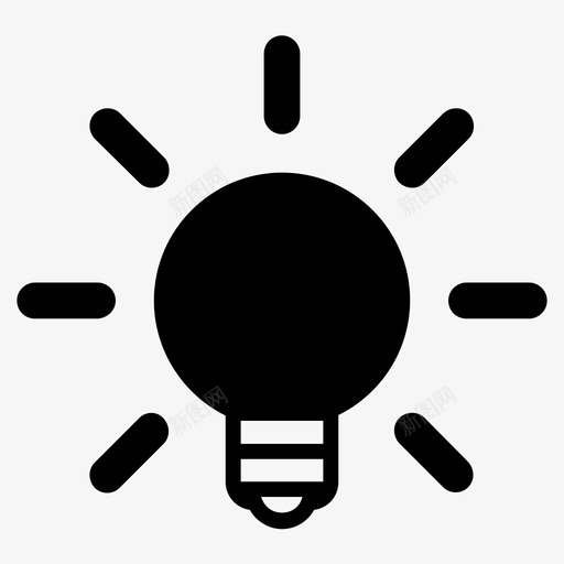 创意商业创新图标svg_新图网 https://ixintu.com 创意 创新 商业 思考 灯泡