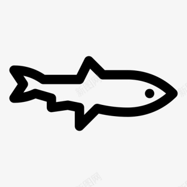 鱼钓鱼海鲜图标图标