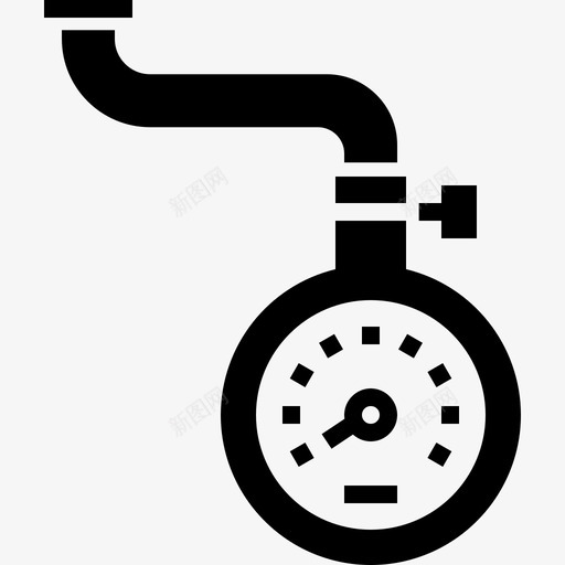 气压检查装置图标svg_新图网 https://ixintu.com 检查 气压 汽车维修图示 测量 胎压 装置