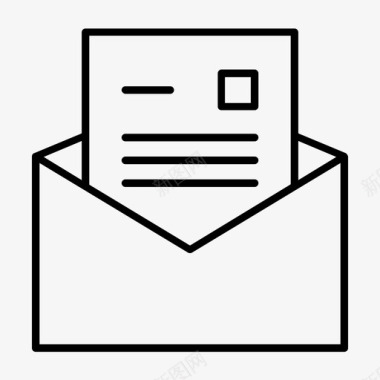 电子邮件联系人信封图标图标