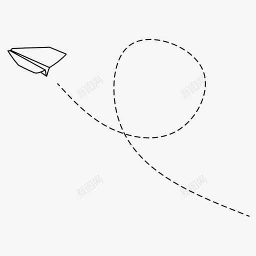 纸飞机飞行折纸飞机图标svg_新图网 https://ixintu.com 投掷 折纸飞机 纸飞机 飞行 飞行飞机