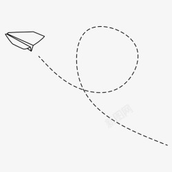 投掷飞机纸飞机飞行折纸飞机图标高清图片