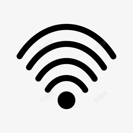wifi互联网网络图标svg_新图网 https://ixintu.com wifi 互联网 信号 网络