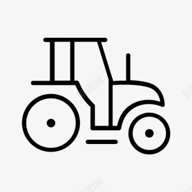 拖拉机农业农村图标图标