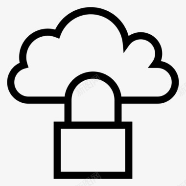 云安全锁密码图标图标