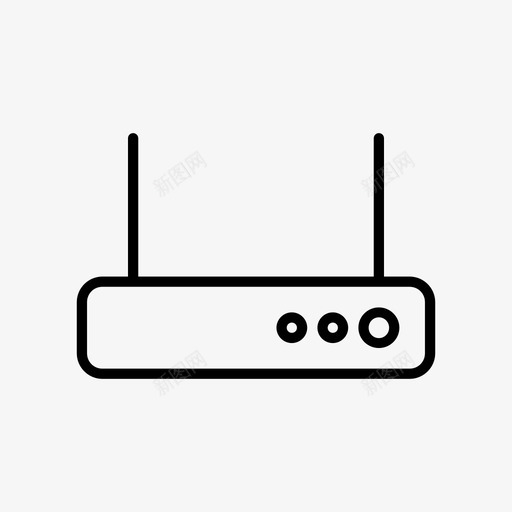 路由器互联网信号图标svg_新图网 https://ixintu.com wifi 互联网 信号 发射机 路由器