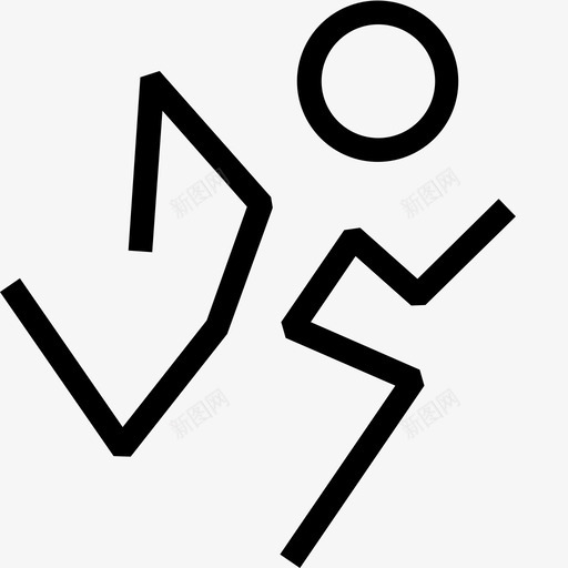 跑步运动保持身材图标svg_新图网 https://ixintu.com 保持身材 跑步 运动