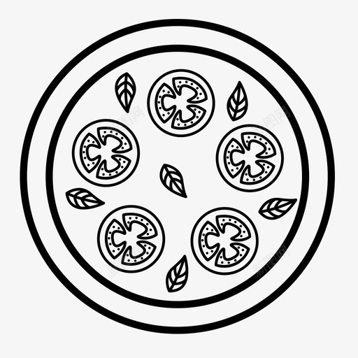 披萨吃快餐图标svg_新图网 https://ixintu.com 吃 快餐 披萨 番茄