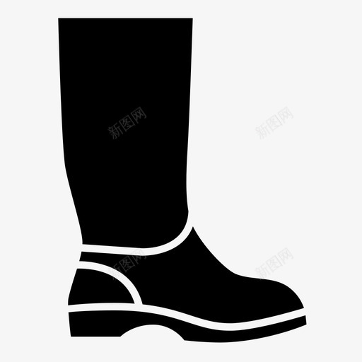 靴子冷靴胶靴图标svg_新图网 https://ixintu.com 冷靴 橡胶靴 渔业 胶靴 靴子 鞋