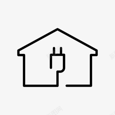 家用电能源住宅图标图标