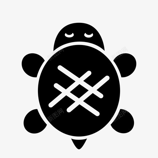 海龟动物动物园图标svg_新图网 https://ixintu.com 动物 动物园 海龟 简单动物