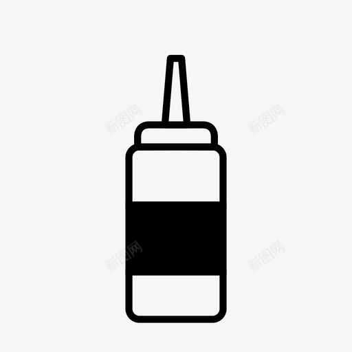 酱汁瓶调味品番茄酱图标svg_新图网 https://ixintu.com 番茄酱 芥末 调味品 酱汁瓶 食品饮料