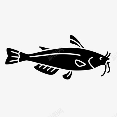 鲶鱼美国鲶鱼淡水鱼图标图标