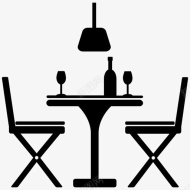 餐厅餐桌晚餐图标图标